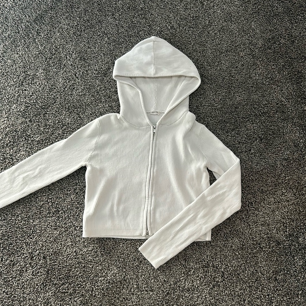 Brandy Melville Cropped Zip-Up
